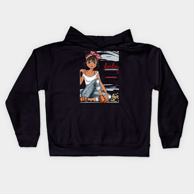 Love Urself 1st Darling Kids Hoodie by Heels-N-Hustle By KaSh